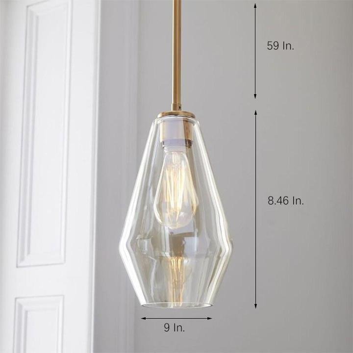 Nordic Classic Copper Glass Pendant Lights Industrial Style Droplight-Lighom