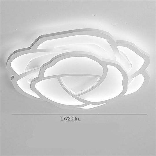 Flower Dimmable LED Modern Flush Mount