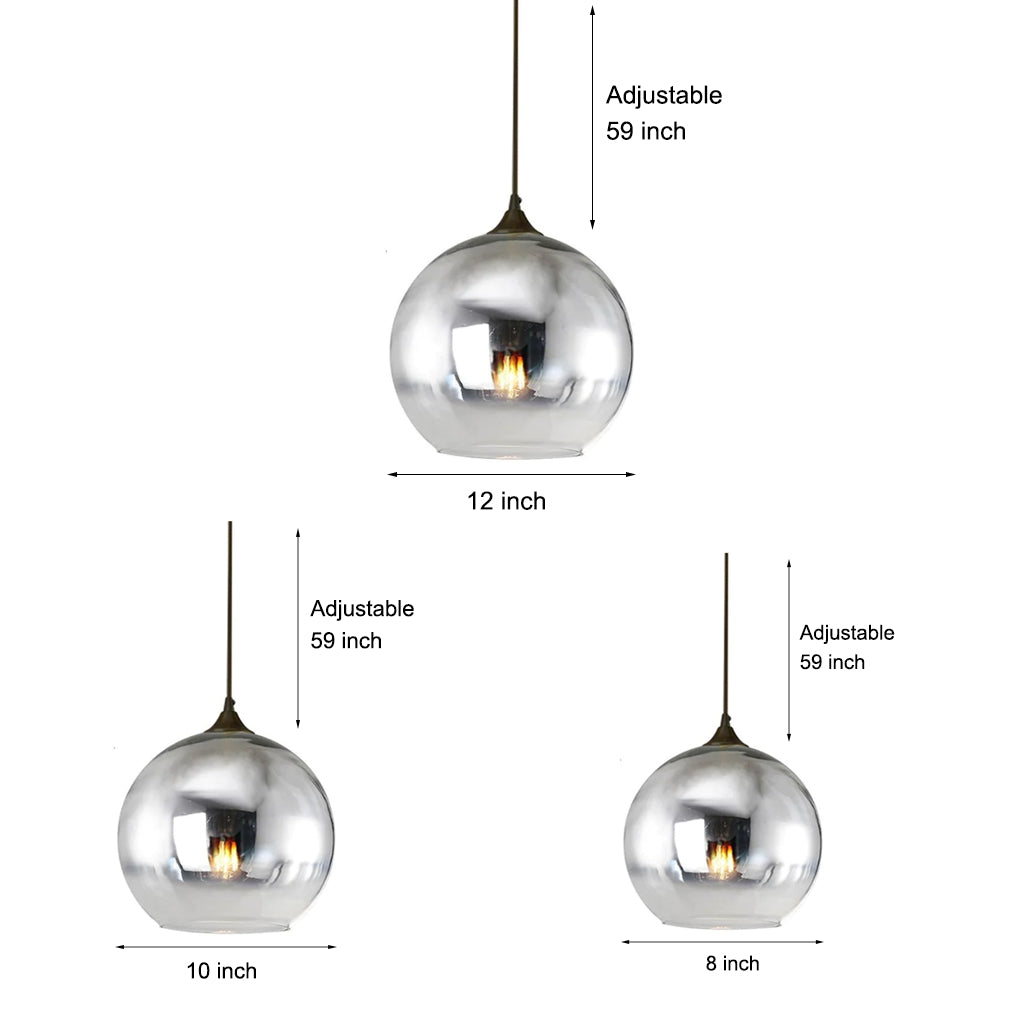 Globe Design Industrial Pendant Lighting Modern Glass LED Kitchen Lighting Dining Room Lighting Ceiling Light-Lighom