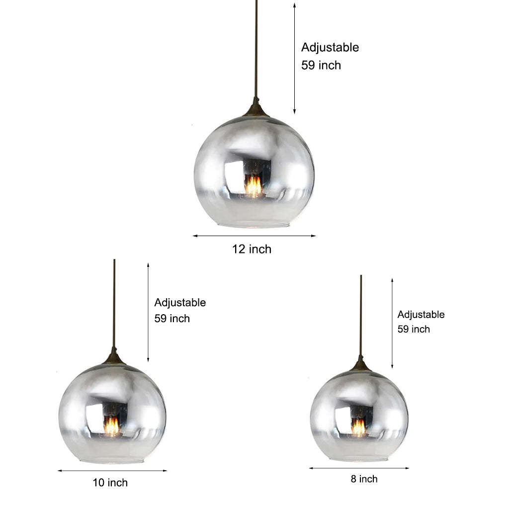 Globe Design Industrial Pendant Lighting Modern Glass LED Kitchen Lighting Dining Room Lighting Ceiling Light-Lighom