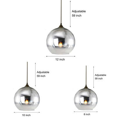 Globe Design Industrial Pendant Lighting Modern Glass LED Kitchen Lighting Dining Room Lighting Ceiling Light-Lighom
