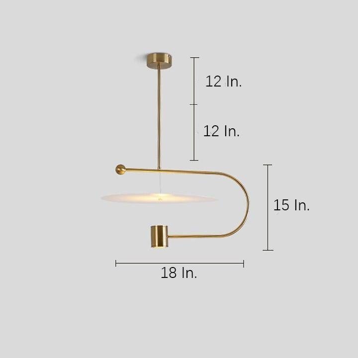 Globe Cylinder Pendant Lights Artistic Metal LED Ceiling Light-Lighom