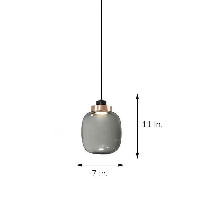 Round Globe LED Nordic Glass Island Pendant