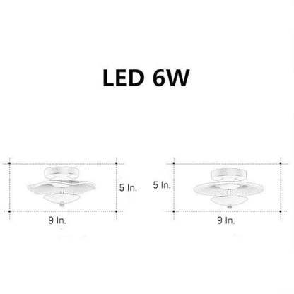 Unique Round 6W LED Modern Ceiling Lights Flush Mount Lighting-Lighom