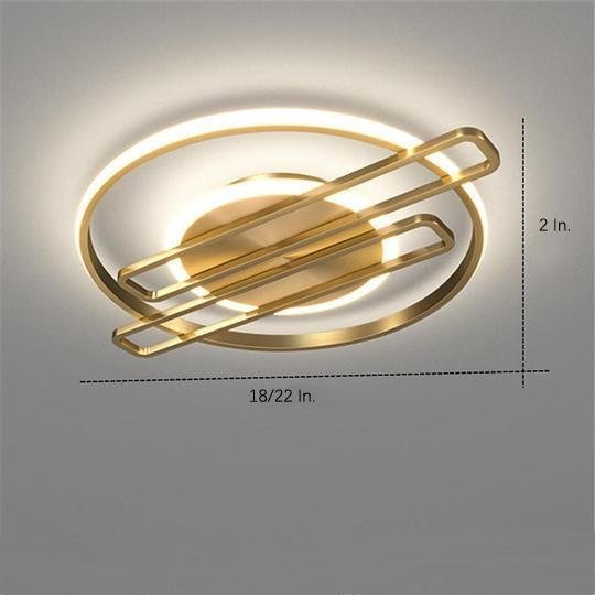 Circular Linear LED Flush Mount