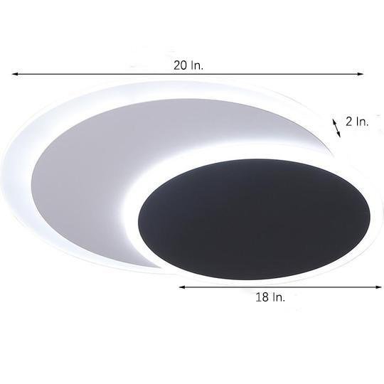 2 Circle Flush Mount Ceiling Light for Living Room LED Baby Kids Lights-Lighom