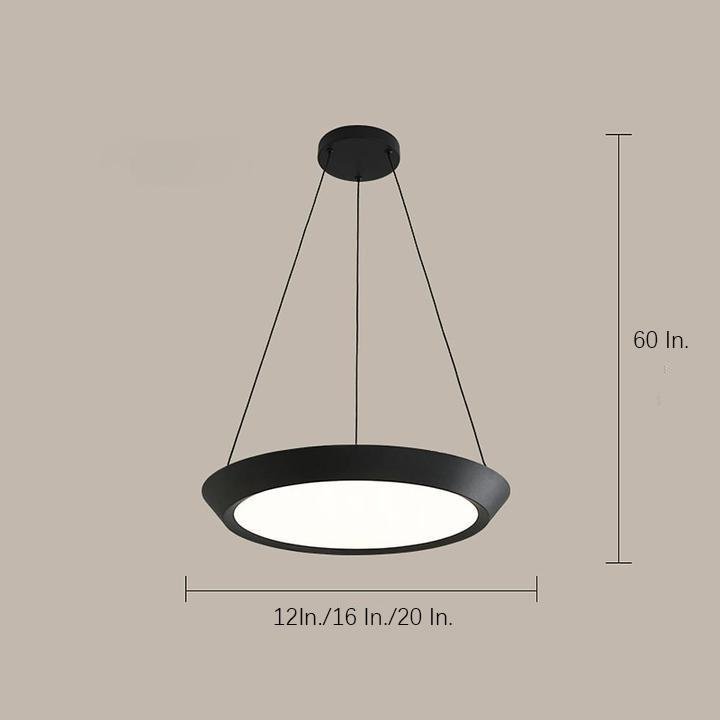 Circle Metal Acrylic Artistic Kitchen Pendant Light