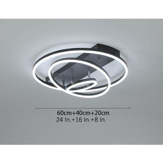 3 Circle Arbitrary Acrylic LED Flush Mount Ceiling Light for Living Room-Lighom