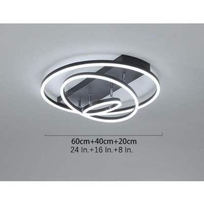 3 Circle Arbitrary Acrylic LED Flush Mount Ceiling Light for Living Room-Lighom