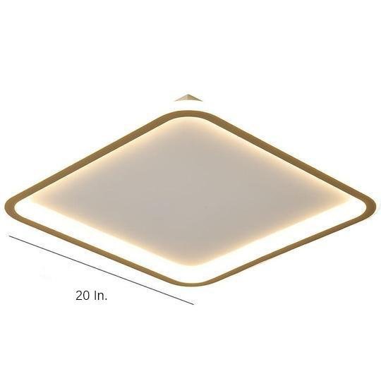 Minimalist Square Circular Dimmable LED Nordic Flush Mount