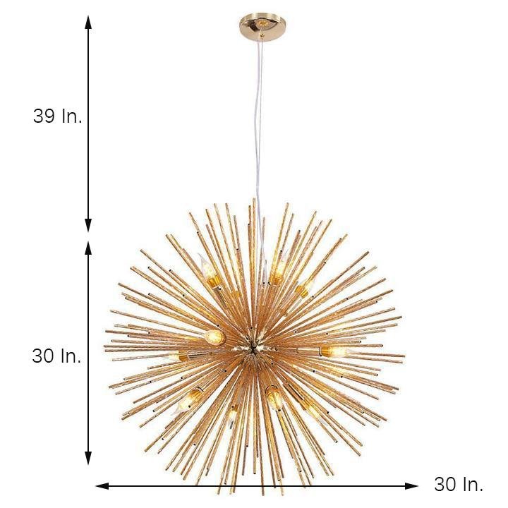 Unique Globe Design LED Electroplated Metal Modern Pendant Lighting-Lighom