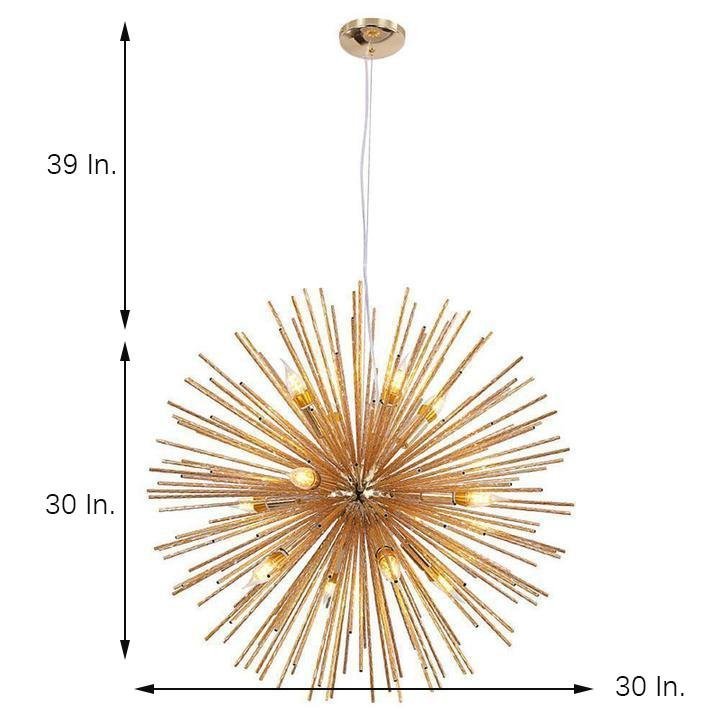 Unique Globe Design LED Electroplated Metal Modern Pendant Lighting-Lighom