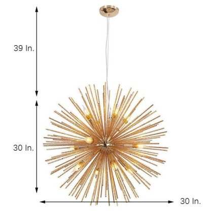 Unique Globe Design LED Electroplated Metal Modern Pendant Lighting-Lighom