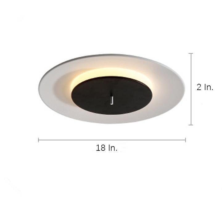 2-Circle LED Modern Flush Mount