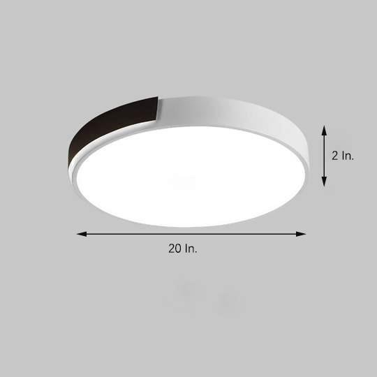 Circular Modern LED Flush Mount - Ww