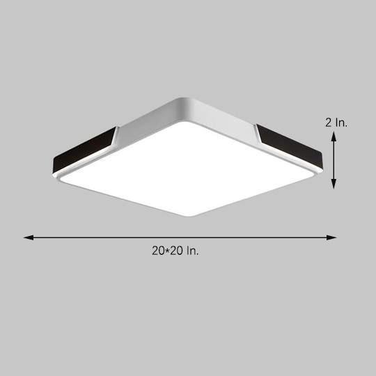 Circular Modern LED Flush Mount - Ww