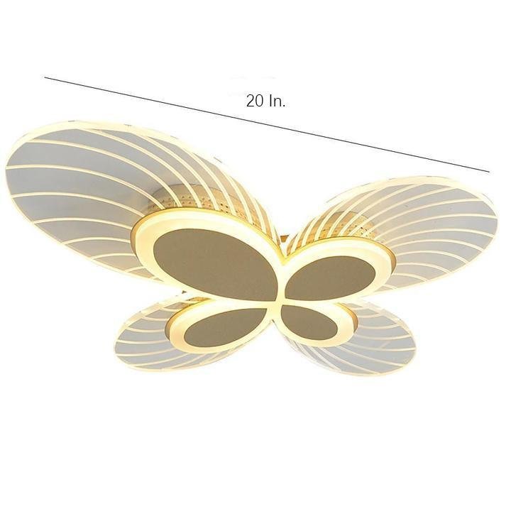 Butterflies Dimmable LED Nordic Flush Mount Ceiling Light