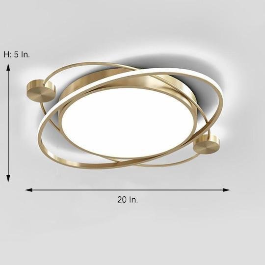 Circular Dimmable LED Nordic Ceiling Lights Flush Mount Lighting-Lighom