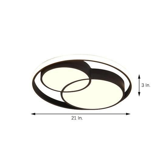 3-Circle Dimmable LED Nordic Flush Mount