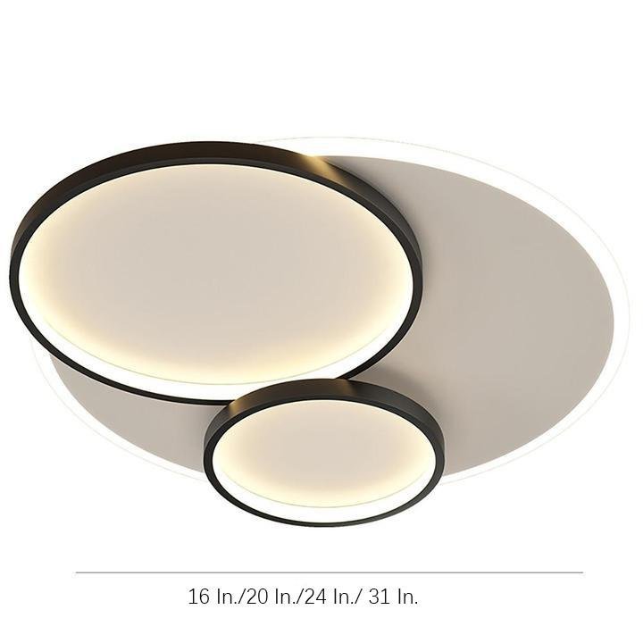 3-Circle Metal Modern LED Flush Mount Ceiling Light