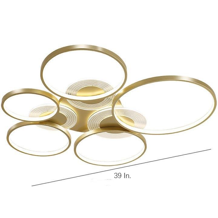 Circles LED Nordic Ceiling Lights Flush Mount Lighting Ceiling Lamp-Lighom