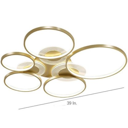 Circles LED Nordic Ceiling Lights Flush Mount Lighting Ceiling Lamp-Lighom