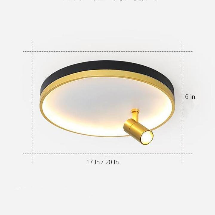 Round Dimmable LED Modern Ceiling Lights Flush Mount Lighting Ceiling Lamp-Lighom