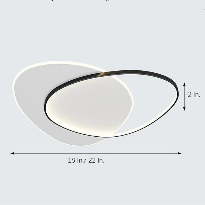 Rounded Triangle Artistic LED Flush Mount