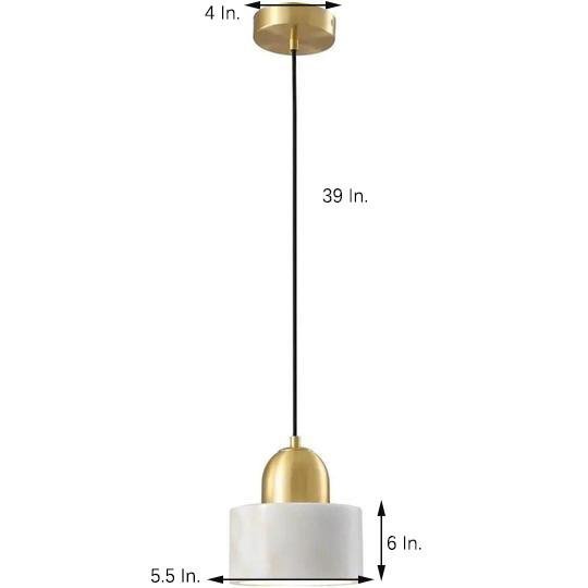 Modern Metal Marble Mini Artistic Pendant