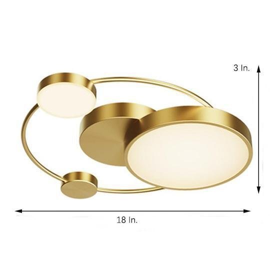 Artistic Circle Dimmable LED Modern Flush Mount