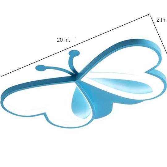 Butterfly-Shaped LED Modern Flush Mount