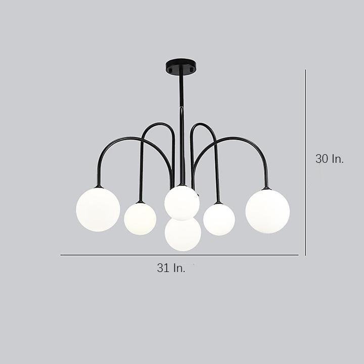Sputnik Multi-Light White Ball Gold/Black - Black