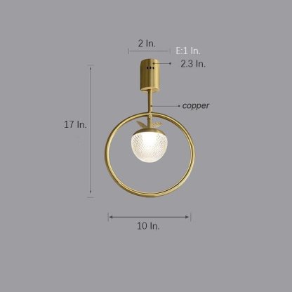 Circle LED Gold Modern Flush Mount Lighting Ceiling Lights Chandeliers-Lighom