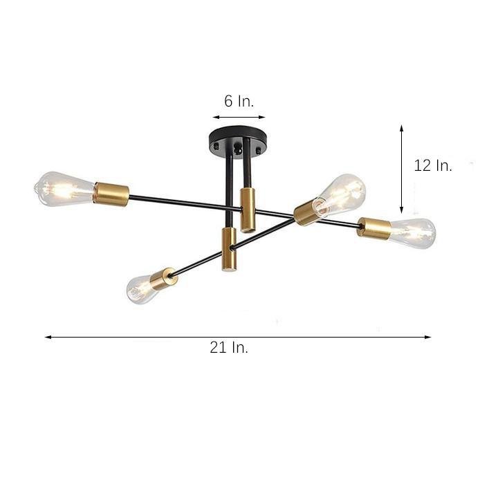 Modern Semi-Flush Mount Light