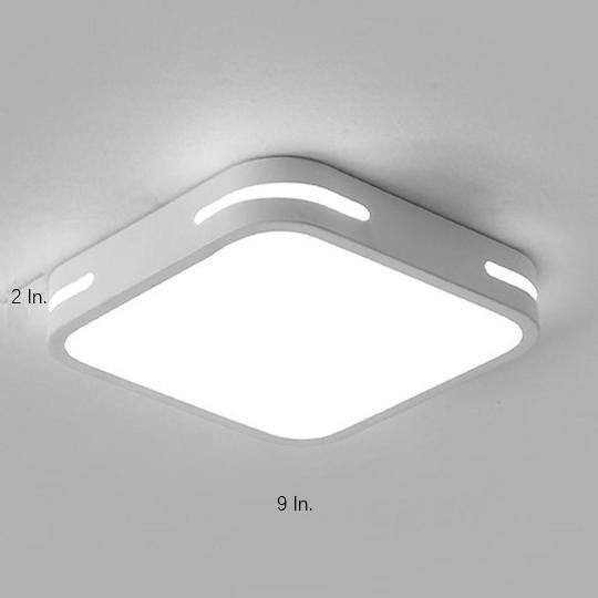 Square Modern Flush Mount Entryway Hallway LED Light