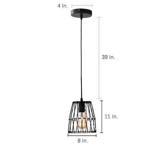 Wire Lantern Island Kitchen Pendant Lighting Country Metal Pendant Lighting-Lighom