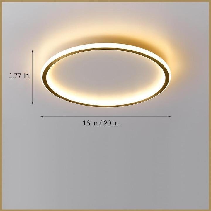 Circle Design Minimalist Nordic Integrated LED Flush Mount Ceiling Light-Lighom