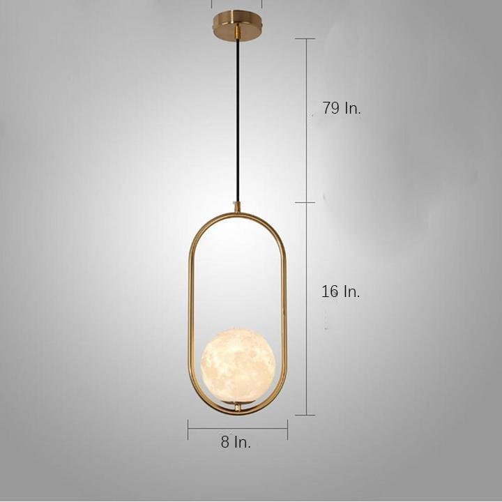 Globe Rounded Rectangle LED Pendant Ceiling Light