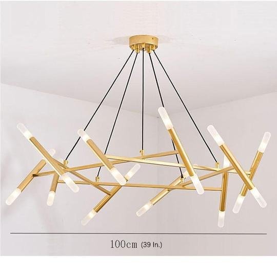 Creative Metal Design 16 Lights LED Industrial Chandeliers Hanging Lamp-Lighom