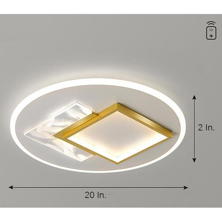 Multi-Square Metal LED Flush Mount