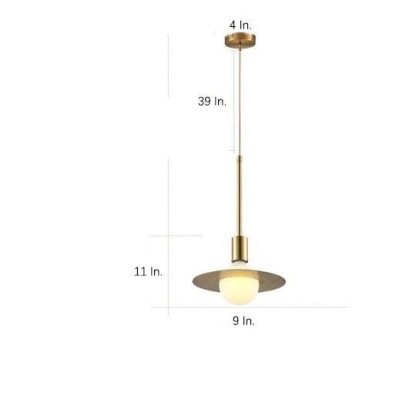 Ball-shaped LED Gold Modern Pendant Lighting Hanging Ceiling Lights-Lighom