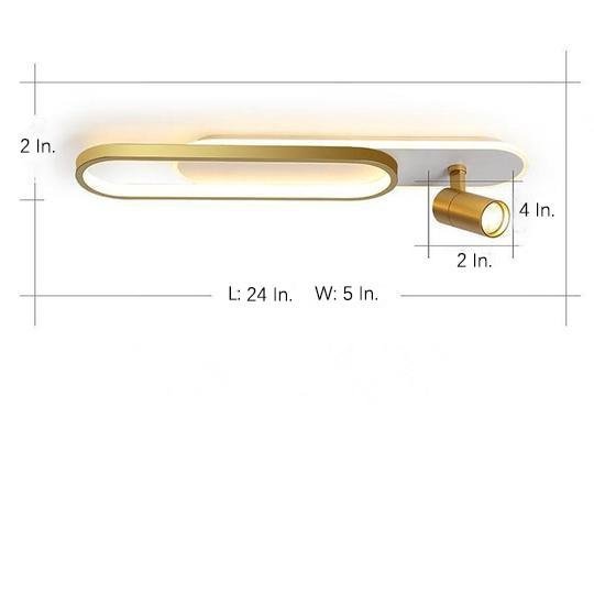 Spotlight Rectangles Metal Modernist Style Design Flush Mount Lighting LED Ceiling Light-Lighom