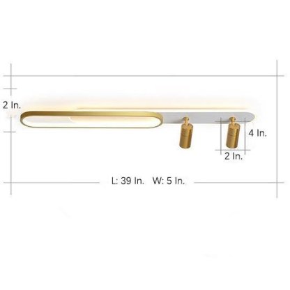 Spotlight Rectangles Metal Modernist Style Design Flush Mount Lighting LED Ceiling Light-Lighom
