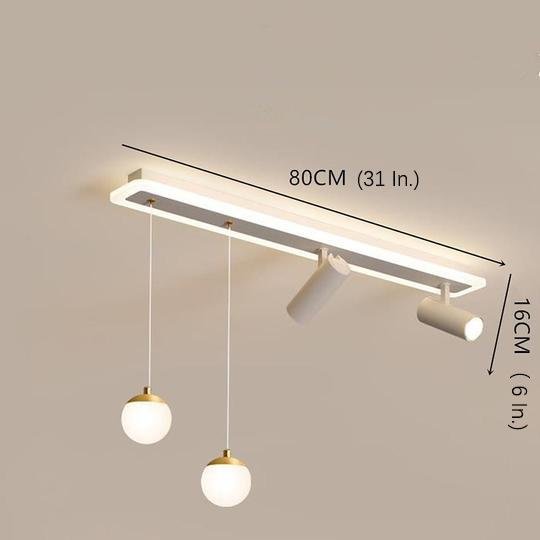 Modern Blending Flush Mount and Pendant LED Ceiling Light for Kitchen Island-Lighom