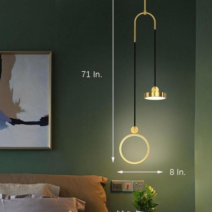 2 Circles LED Modern Pendant Light Island Lights Hanging Ceiling Lights-Lighom