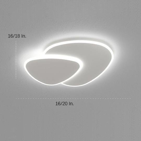Dimmable White Modern Flush Mount Ceiling Light