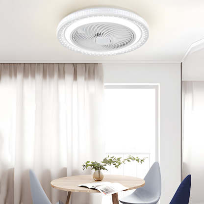 19.7 in. Bladeless LED Ceiling Fan with Remote