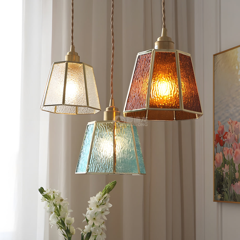 Brass LED Adjustable Height Pendant Light
