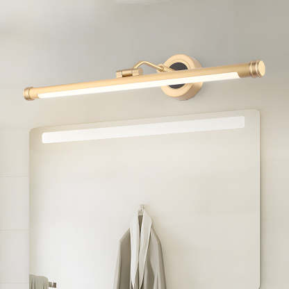 Elegant Linear Gold/Black LED Vanity Light for Bathroom - Vintage Style-Lighom
