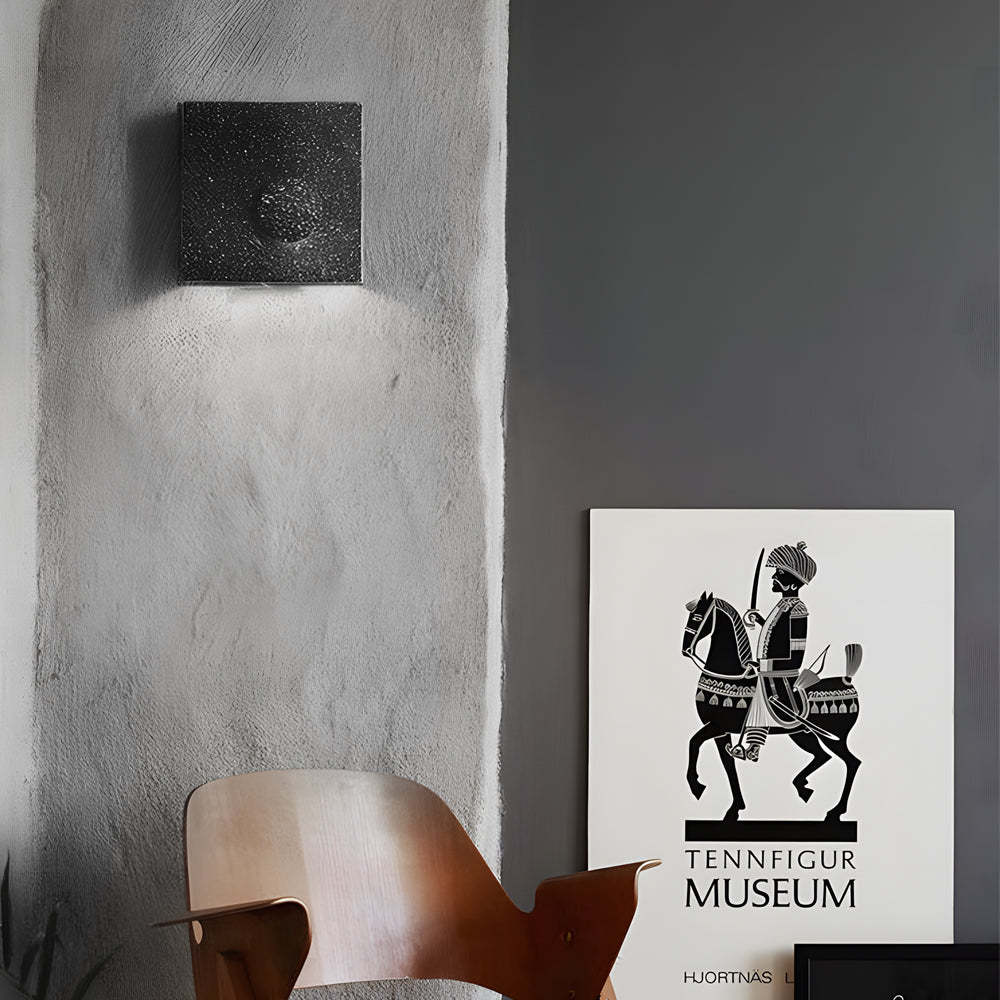 Frosted Cement Eclipse LED Wall Light-Lighom